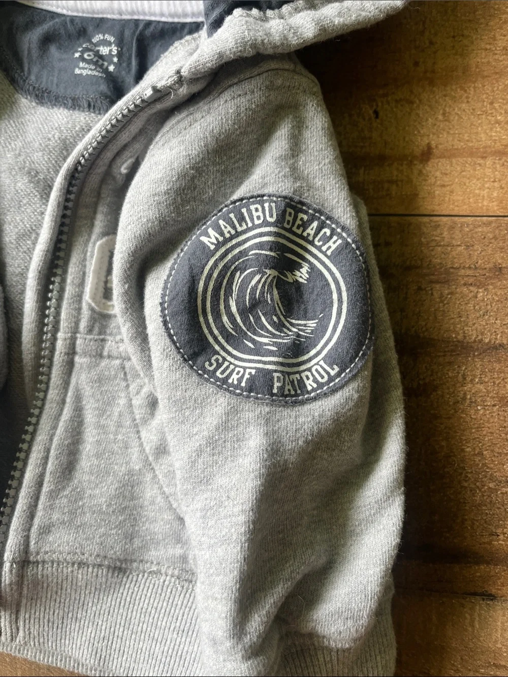 3/$15 ✨ Baby Boy Carter's Full Zip Gray Hoodie | 6M